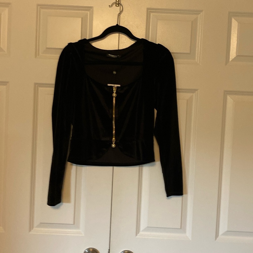 Velvet crop top